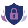 Cybersecurity and firewall protection icon