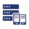 Enterprise server and storage solutions icon