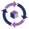 Server virtualization and data protection icon